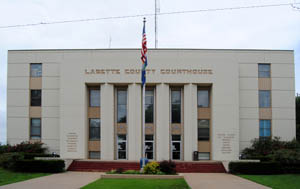 Labette County Courthouse in Oswego, Kansas by Kathy Alexander.