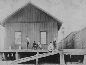 Union Pacific Railroad Depot in Park, Kansas.