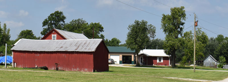 Rose, Kansas buildings by Kathy Alexander.