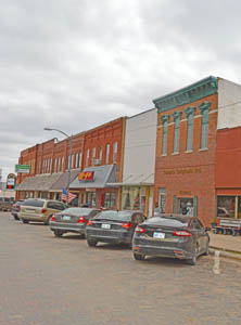 Washington, Kansas Main Street Buildings by Kathy Alexander.