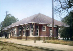 Missouri Pacific Railroad Depot in Yates Center, Kansas.