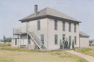 First courthouse in Hoxie, Kansas.