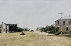 Vintage Main Street in Selden, Kansas.