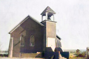 Presbyterian Church in Tasco, Kansas in about 1950.