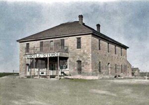 Turtle's General Store, Studley, Kansas, circa 1900. 