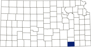 Chautauqua County, Kansas Location.