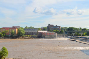 The Kansas River at Lawrence, Kansas by Kathy Alexander.