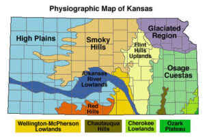 Physiographic Map of Kansas