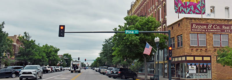Garden City, Kansas Main Street by Kathy Alexander.