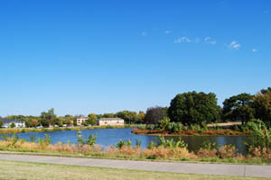 Arkansas River in Wichita, Kansas by Kathy Alexander.