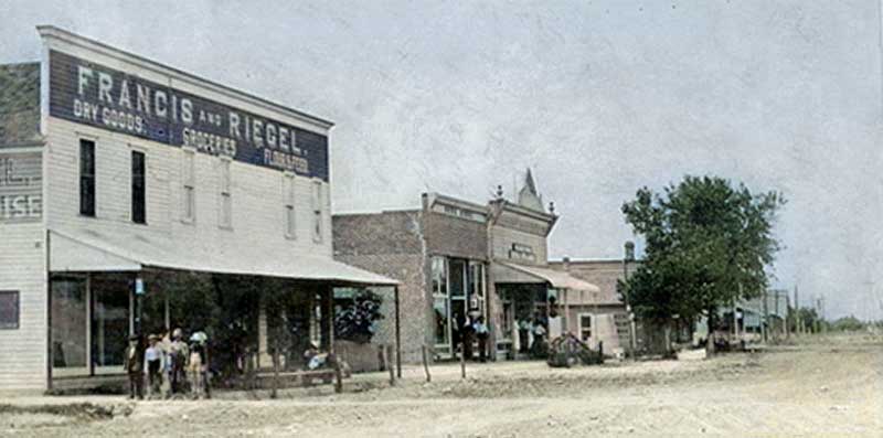 Early day Wilsey, Kansas. Early day Wilsey, Kansas.