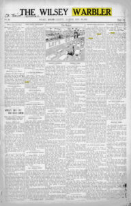 Wilsey Warbler Newspaper.