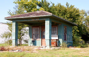 Old gas station in Wilsey, Kansas by Kathy Alexander.