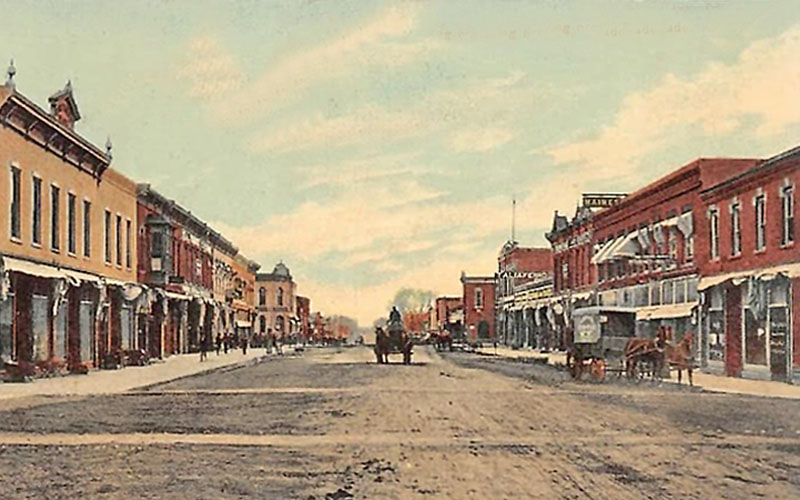 Downtown Eldorado, Kansas. Downtown Eldorado, Kansas.