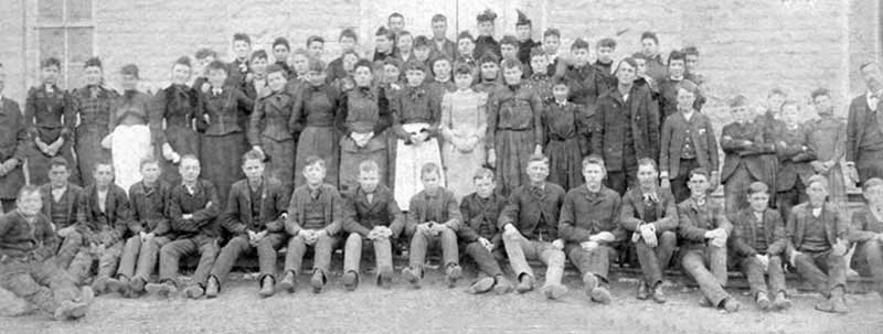 School students in Eskridge, Kansas 1900. School students in Eskridge, Kansas 1900.