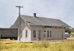 Old Harveyville Depot by H. Killam.