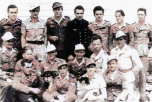 German prisoners at the Lake Wabaunsee POW Camp.