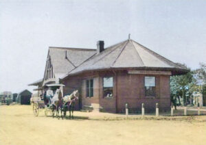 Union Pacific Railroad depot in Minneapolis, Kansas.
