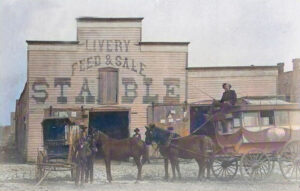 Livery & Feed Stable in Sedan, Kansas.