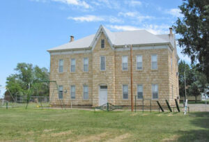 Old St. Catharine School in Catharine, Kansas.