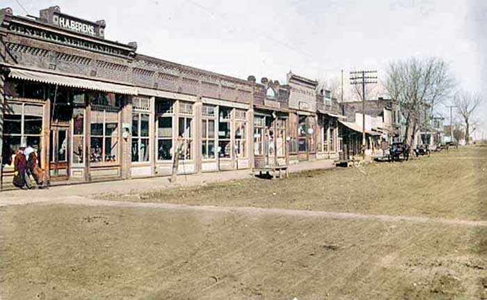 Main Street, Summerfield, Kansas 1911. Main Street, Summerfield, Kansas, 1911.