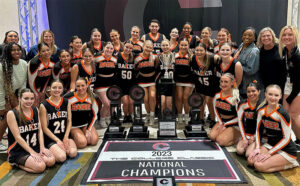 One of these gorgeous cheerleaders is the writer's grand daughter.