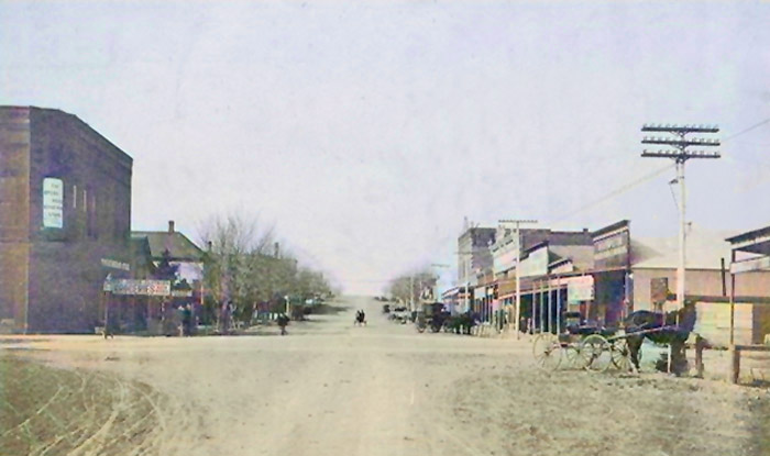 Vintage Cedar Vale, Kansas Main Street. Vintage Cedar Vale, Kansas Main Street.