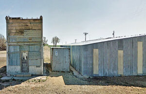 Main Street buildings in Cullison, Kansas, courtesy of Google Maps.