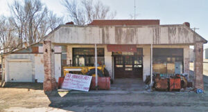 An old business building in Cullison, Kansas, courtesy of Google Maps.