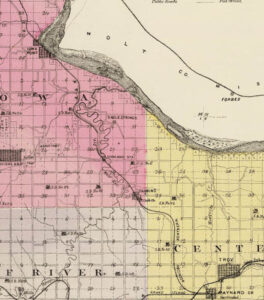 Doniphan County Map show Eagle Springs Location.