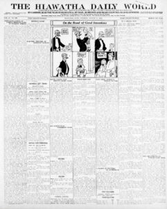 Hiawatha Daily World.