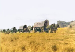 Oregon Trail Crossing Northeast Kansas.