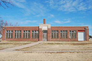 Old elementary school in Park, Kansas by Kathy Alexander.