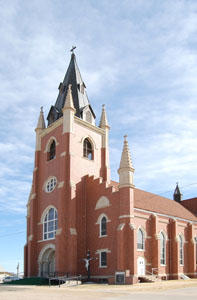Sacred Heart Catholic Church in Park Kansas by Kathy Alexander.