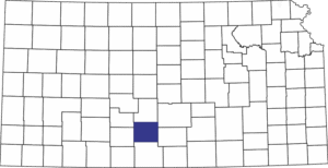 Pratt County, Kansas Location.