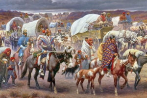 Forced removal of Native Americans.