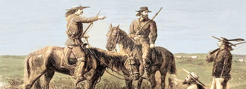 Army scouts on the Great Plains.