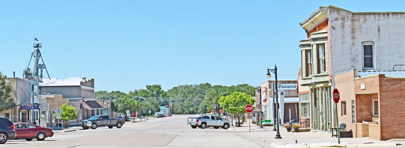 Atwood, Kansas Main Street by Kathy Alexander.