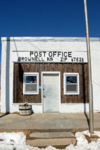 Brownell, Kansas Post Office by Kathy Alexander.