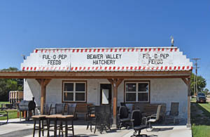 An old business building in Herndon, Kansas by Kathy Alexander.