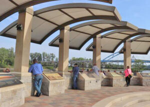 Lewis & Clark Pavillion in Atchison, Kansas by the Kansas Geological Survey.