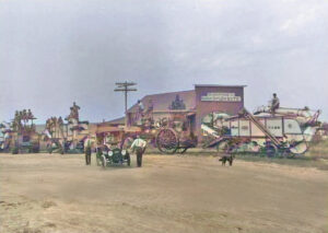 Hauptman Implements in Ludell, Kansas, 1915.