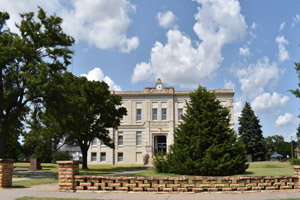 Ness County Courthouse in Ness City, Kansas by Kathy Alexander.