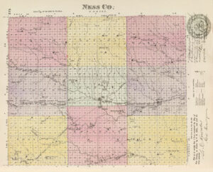 Ness County, Kansas by H. Everts. Co., 1887.
