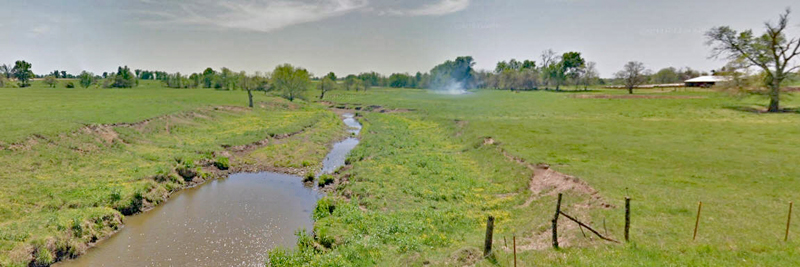 Land in Pleasant View Township in Cherokee County, Kansas, courtesy of Google Maps.