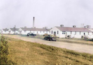 Smoky Hill Army Air Force Base Barracks in Salina, Kansas about 1945.