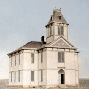 Arkalon, Kansas two-story school.