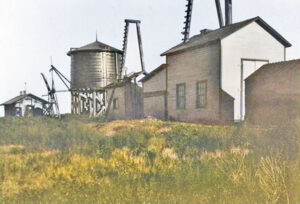 Missouri Pacific Railroad depot, in Coronado, Kansas in about 1930.