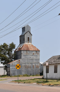 Grain Silo in Leoti, Kansas by Kathy Alexander.