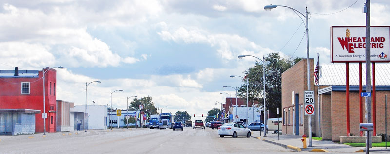 Scott City, Kansas Main Street by Kathy Alexander.
